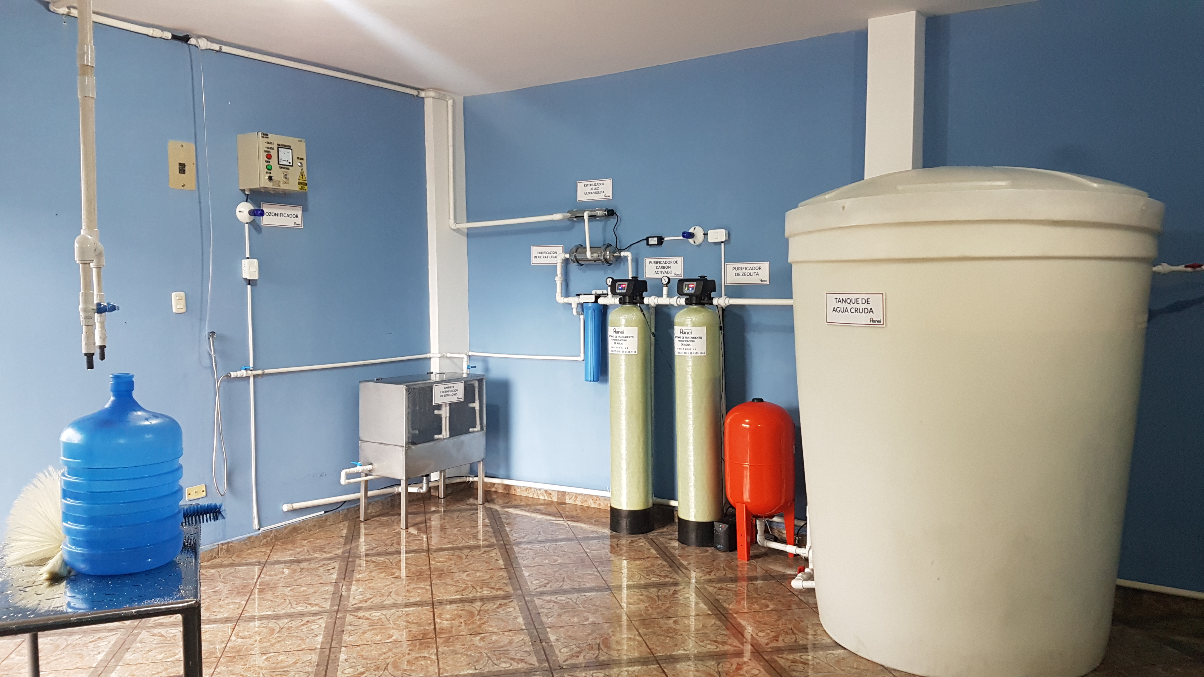Sistema de purificación instalado por Hanei